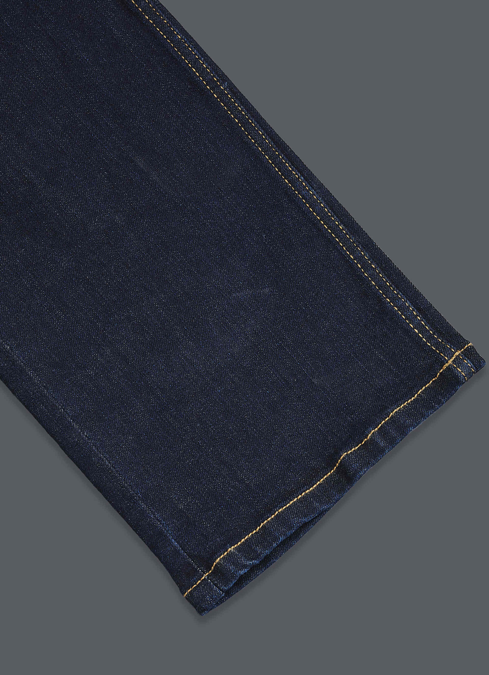 Men Blue Straight Fit Mid Rise Stretchable Jeans, , large image number 7