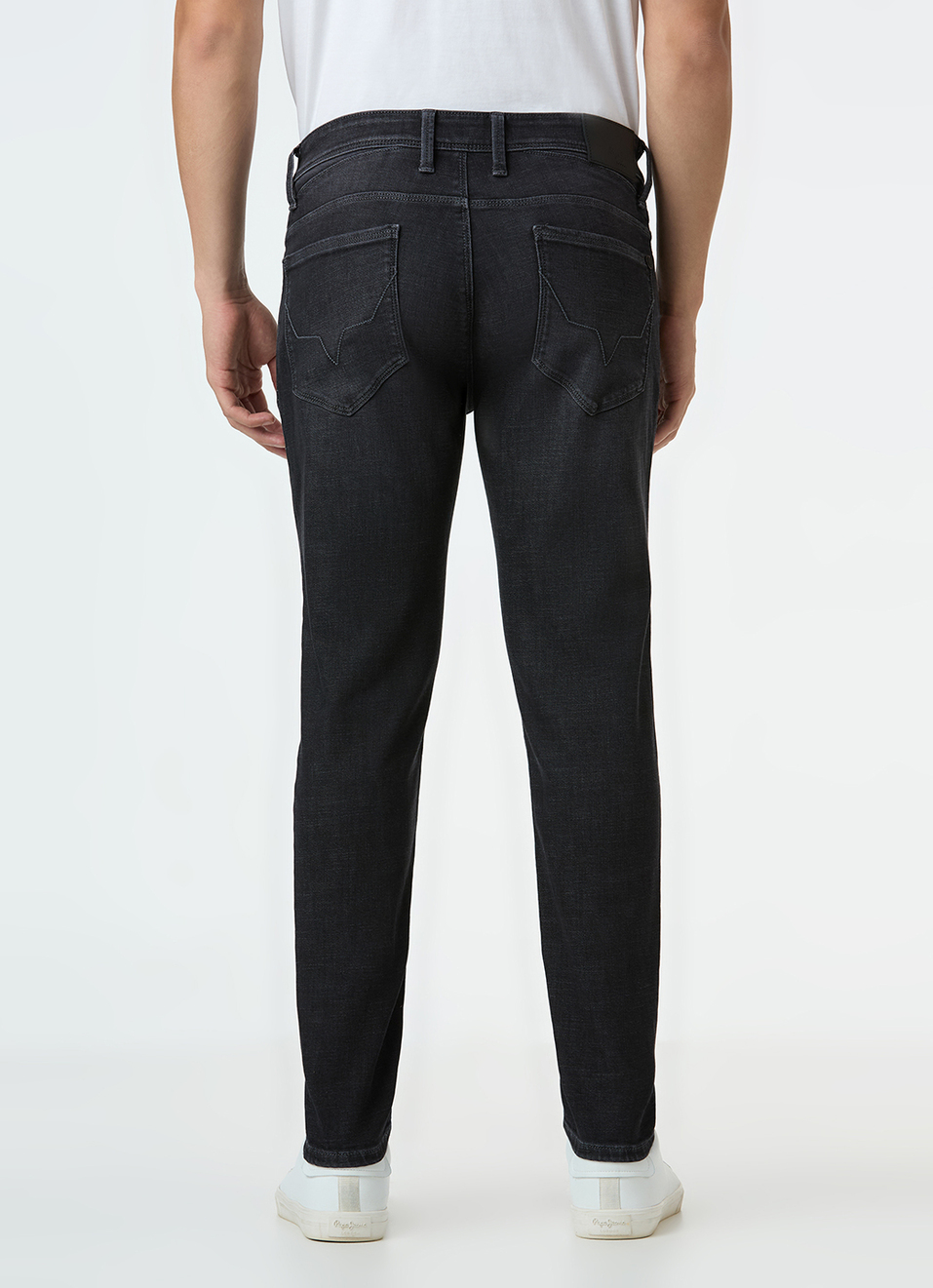 Men Black Skinny Fit Ankle-length Powerflex Jeans, , large image number 3