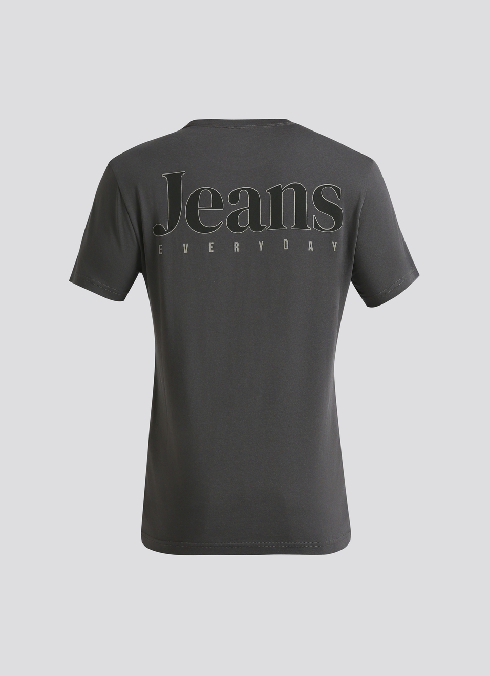Grey Graphic Print Short Sleeve T-shirt, , large image number 7