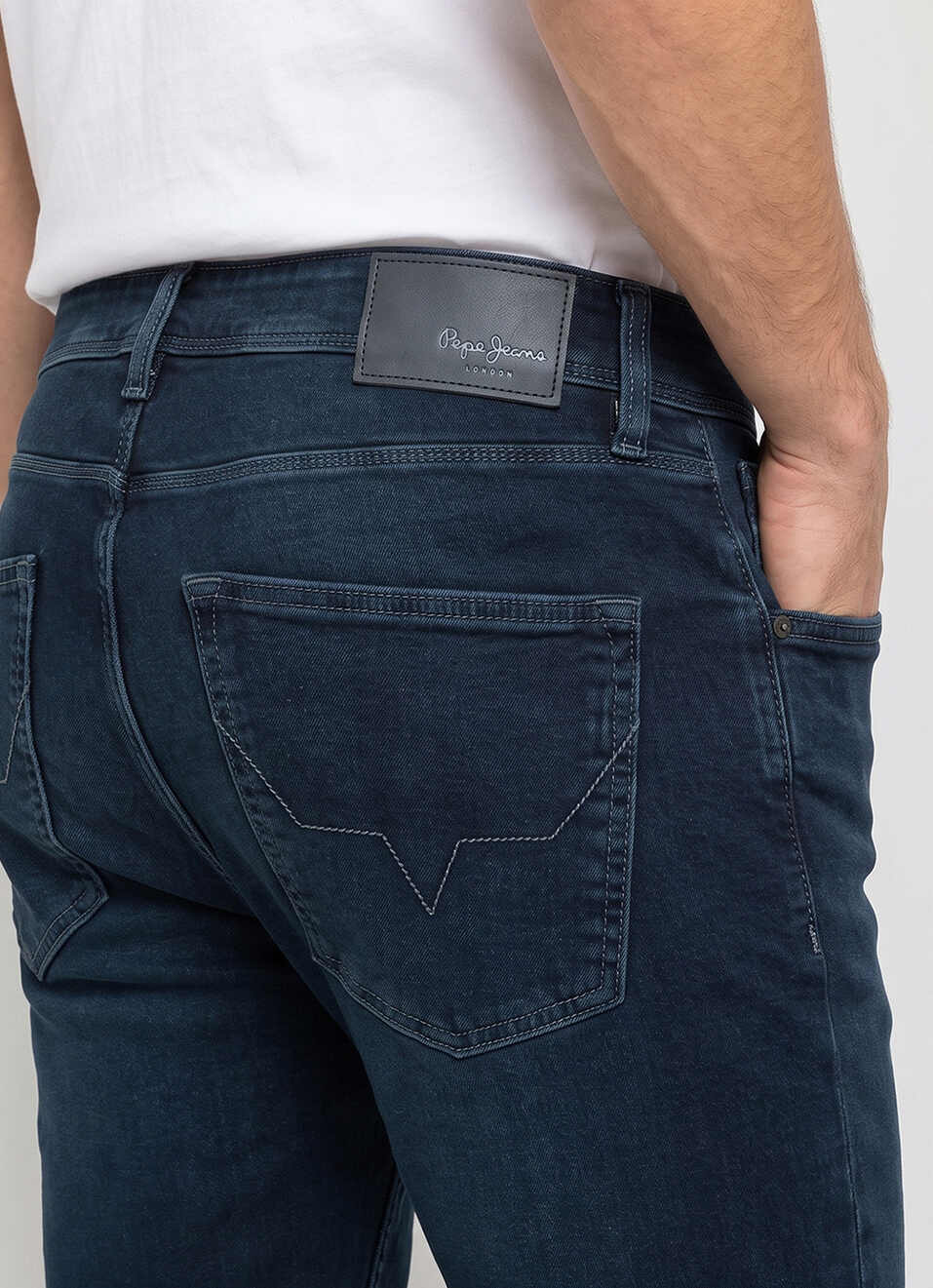 Men Black Stretchable Jeans, , large image number 5