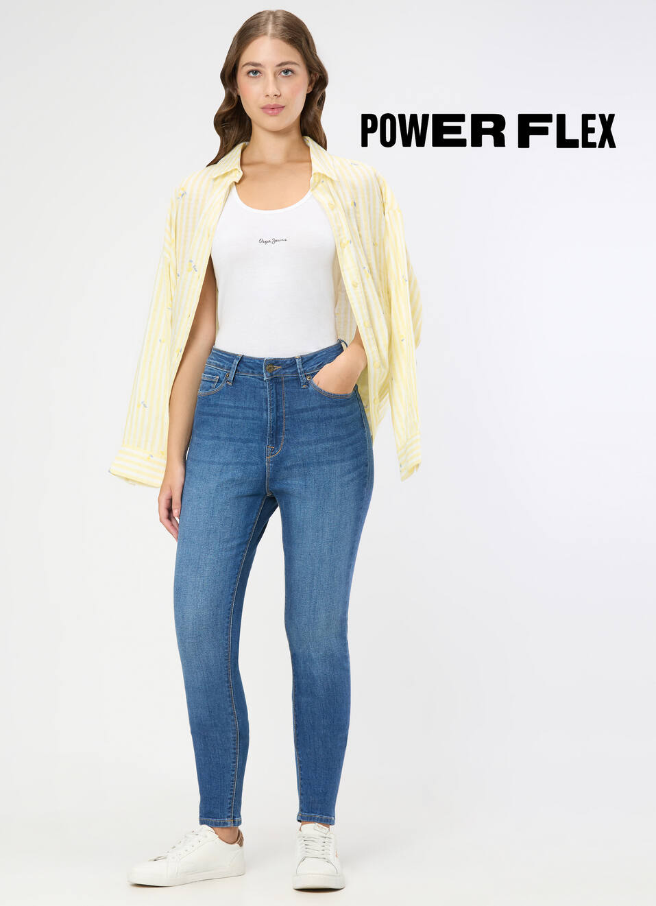 Women Med Used Skinny Jeans, , large image number 0