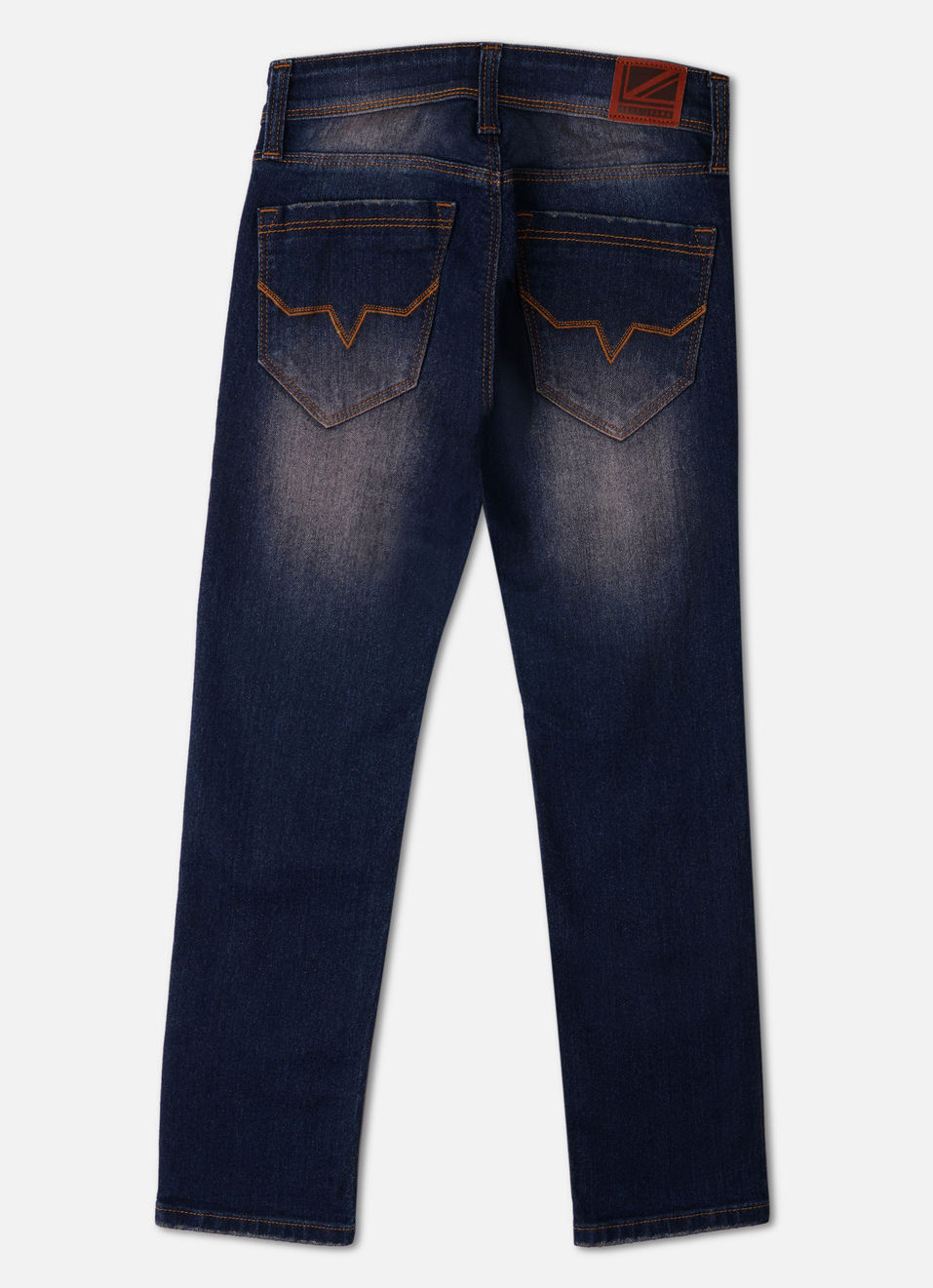 Boys Cashed Blue Mid Rise Slim Fit Jeans, , large image number 1