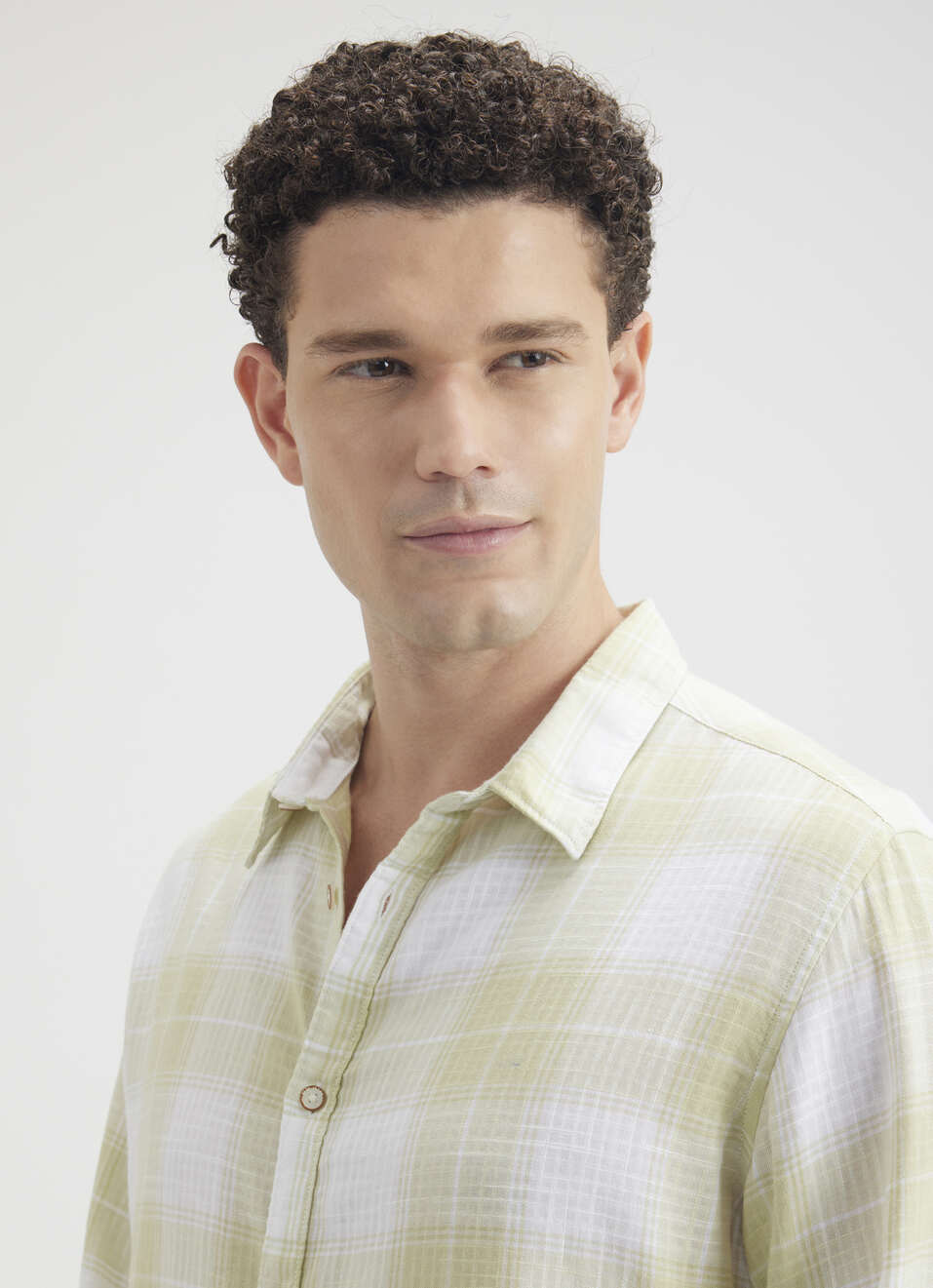 Men Green Check Full Sleeve Shirt, , large image number 4