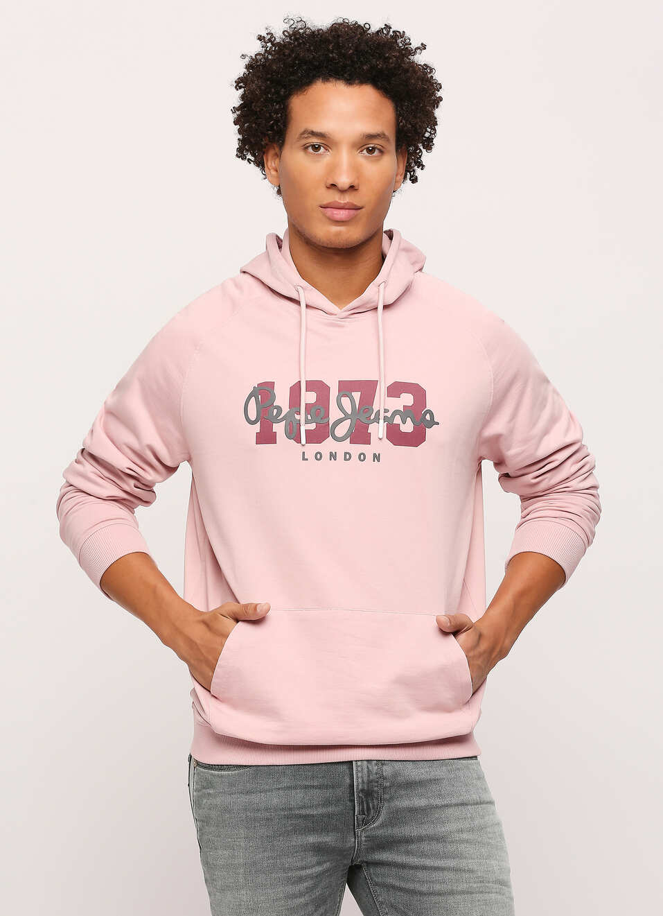 GRAPHIC PRINT HOODED SWEATSHIRT, , large image number 0