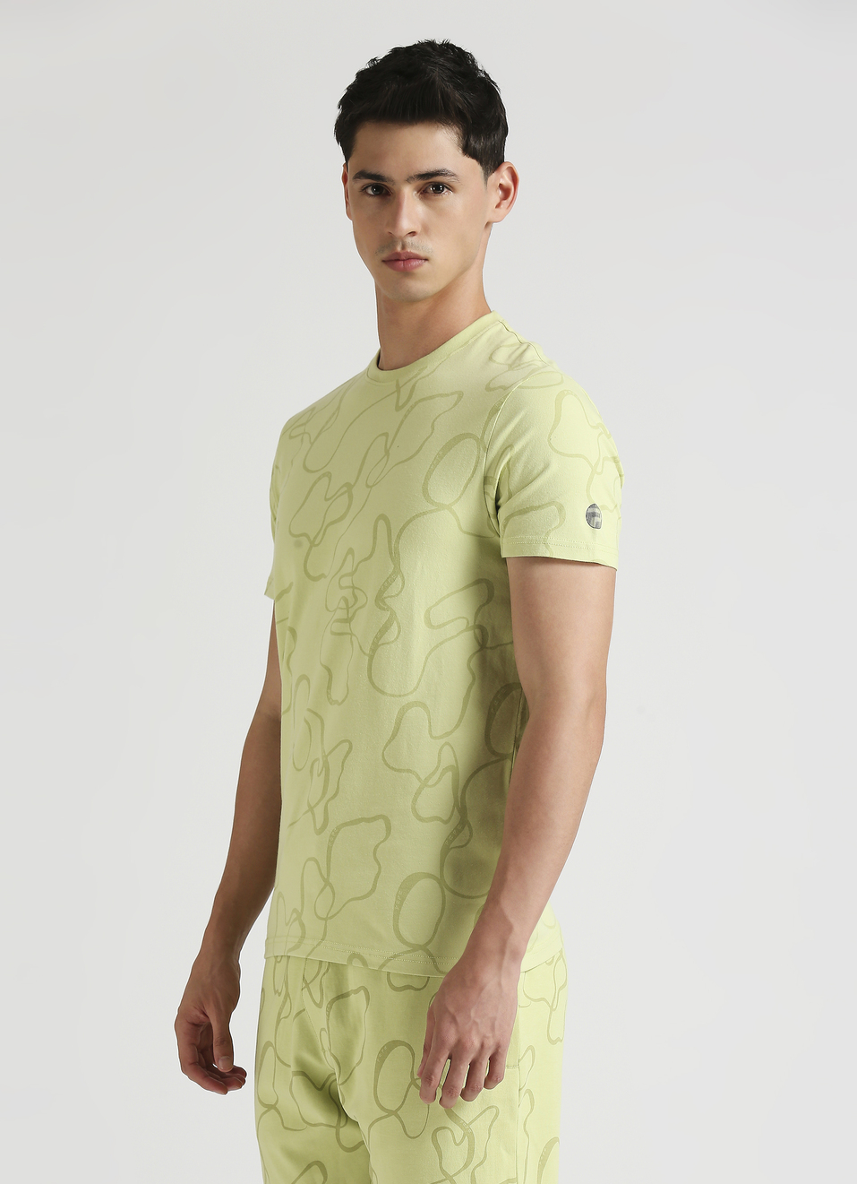 Green All Over Print Short Sleeve T-shirt, , large image number 3
