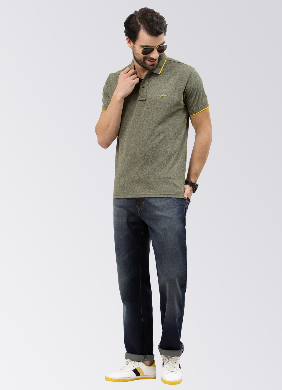 Kingston Relaxed Fit Mid Waist Straight Leg Jeans, , large image number 3