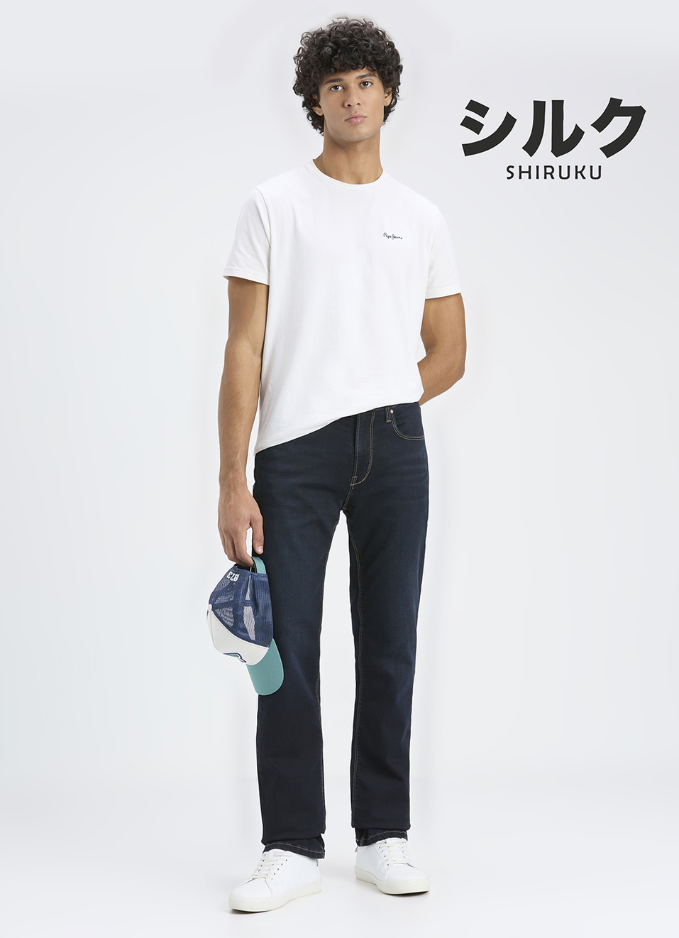 Men Blue Mid Rise Straight Fit Jeans, , large image number 1