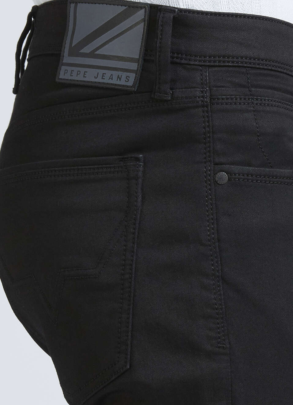 Chinox Black Mid Rise Tapered Gymindigo Jeans, , large image number 4