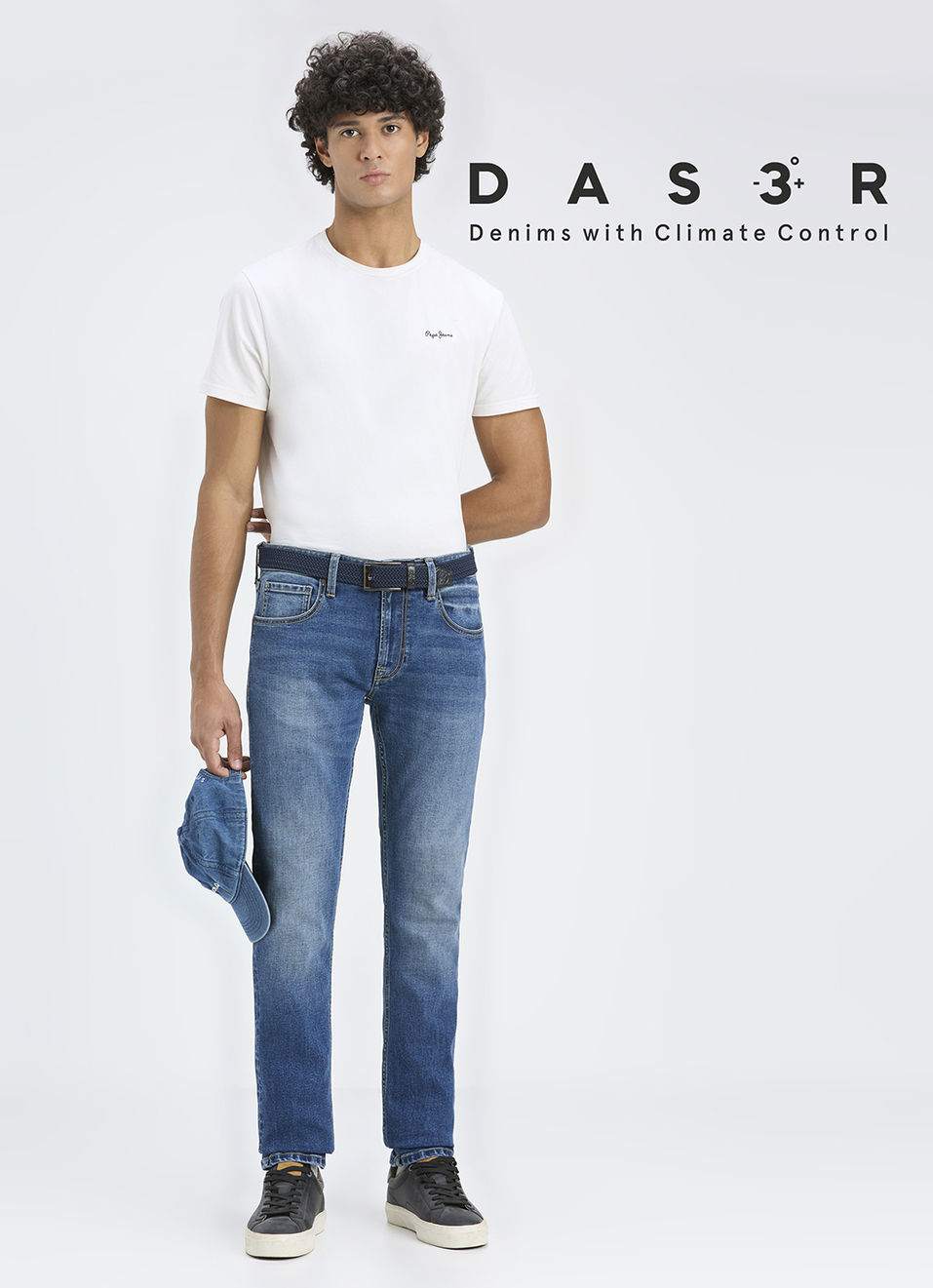 Men Blue Mid Rise Slim Fit Stretchable Jeans, , large image number 1