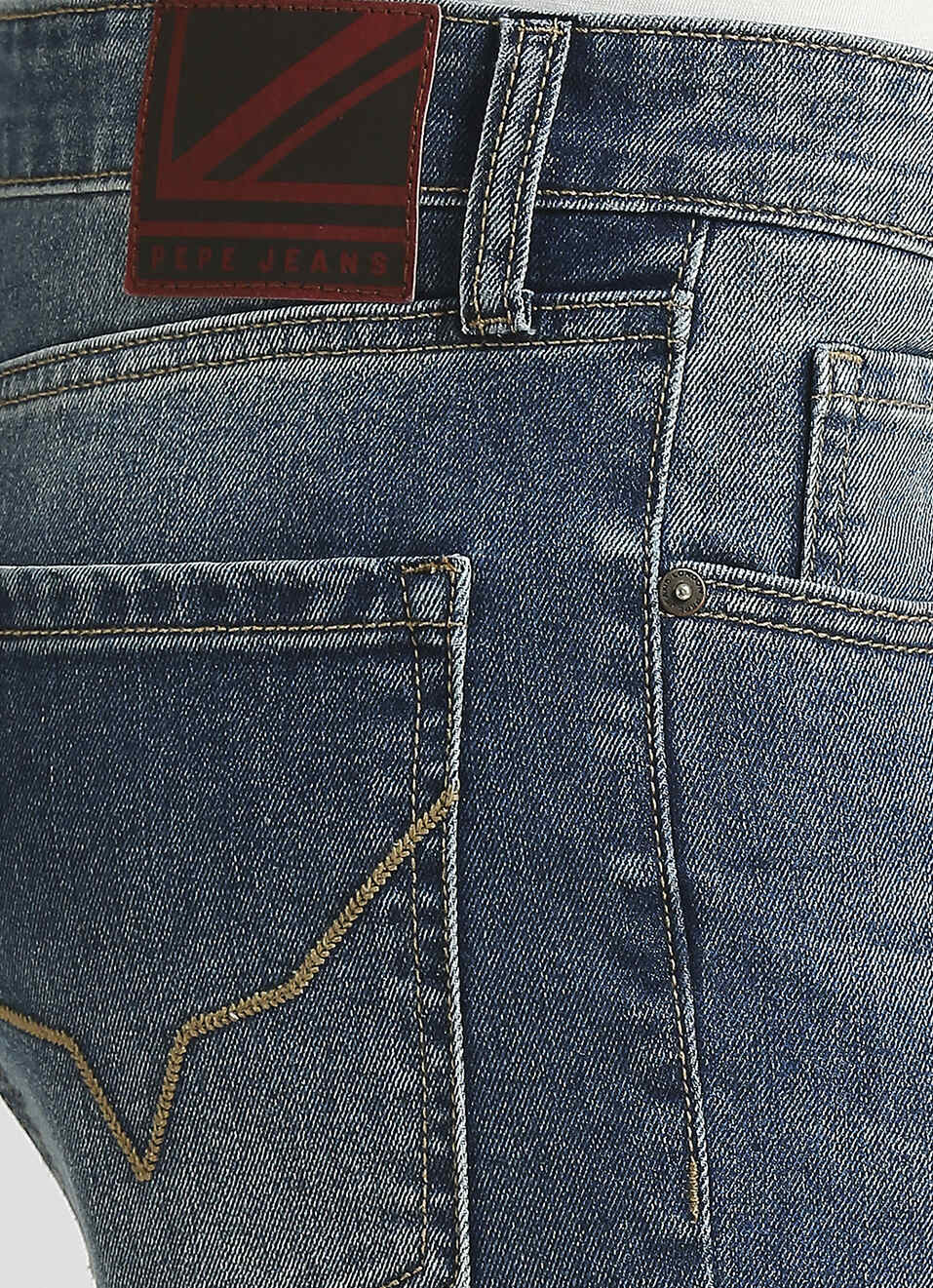 Vapour Blue Low Rise Tapered Jeans, , large image number 4