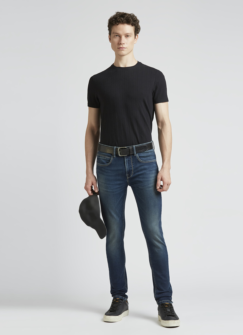 Chinox Blue Mid Rise Tapered Gymindigo Jeans, , large image number 1