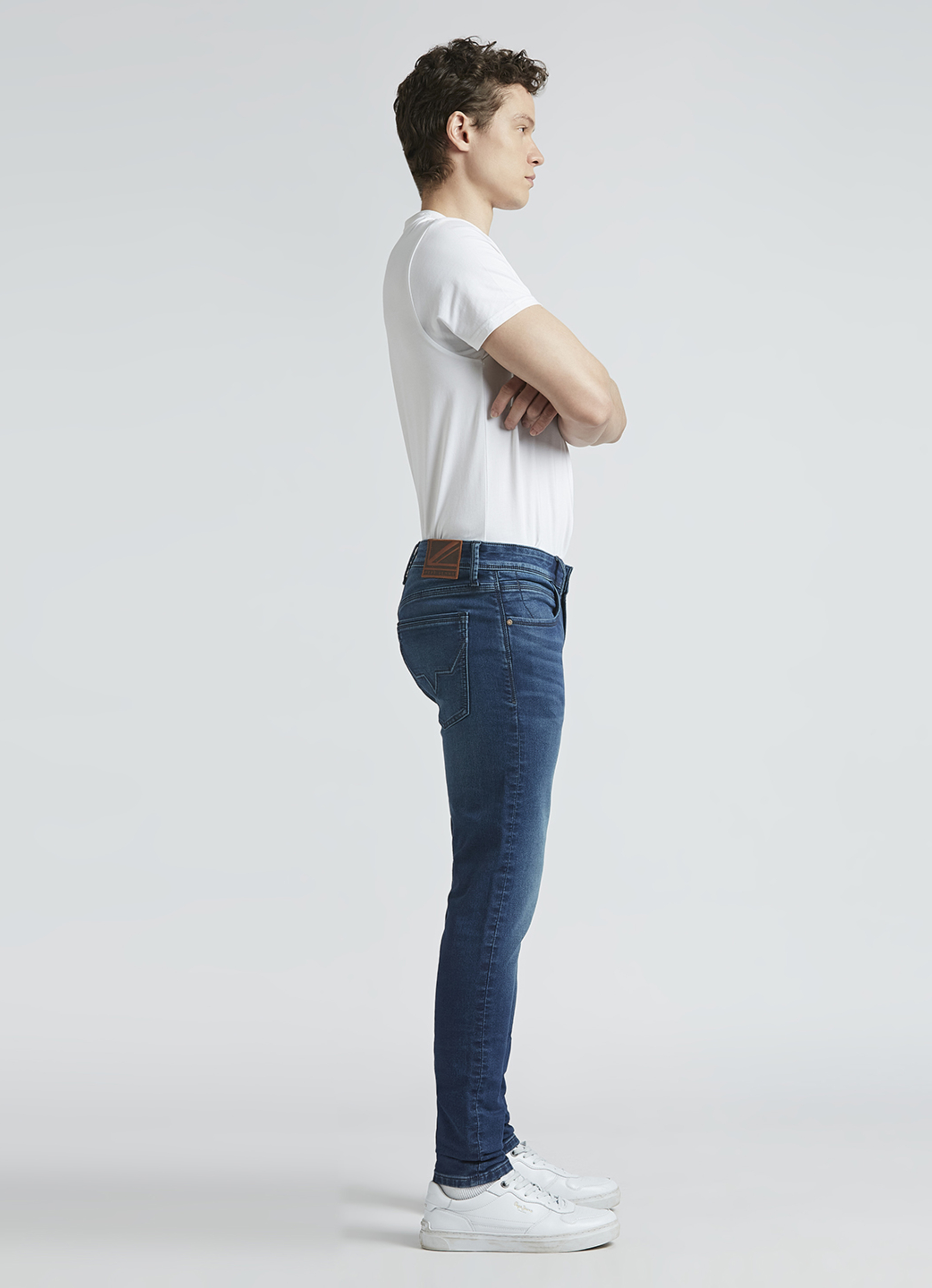 Chinox Blue Mid Waist Gymindigo Jeans, , large image number 8
