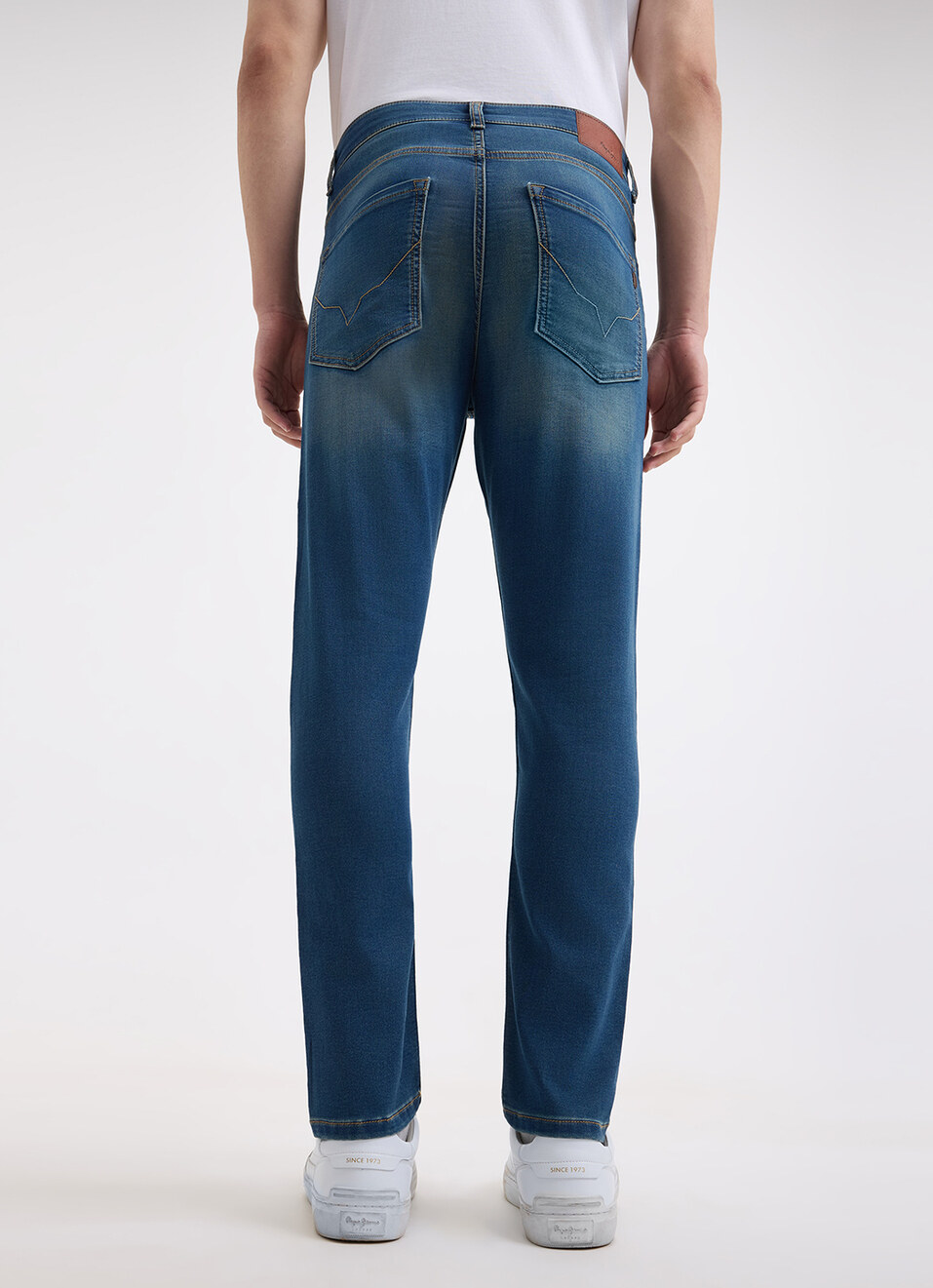 Men Green Mid Rise Slim Gymindigo Jogger Like Jeans, , large image number 5