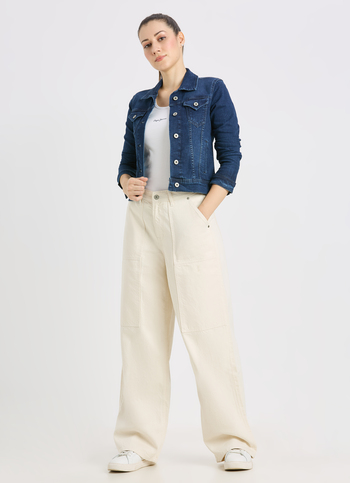 Women Straight Fit High Rise Cargo Jeans