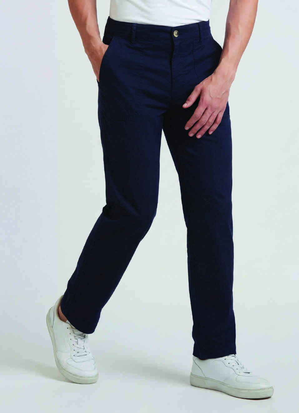 Navy Stretch Cargos, , large image number 0