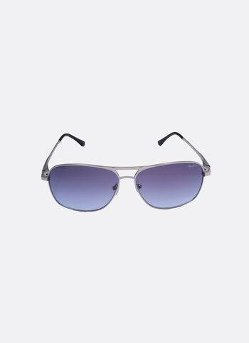 Retro Metal Uv-protected Rectanglar Sunglasses