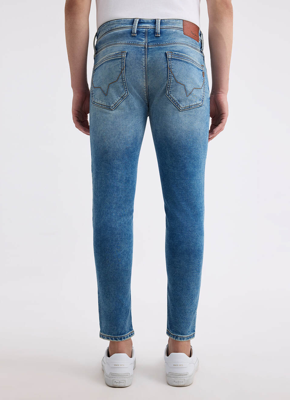 Men Blue Mid Rise Skinny Ankle Length Gymindigo Jogger Like Jeans, , large image number 3