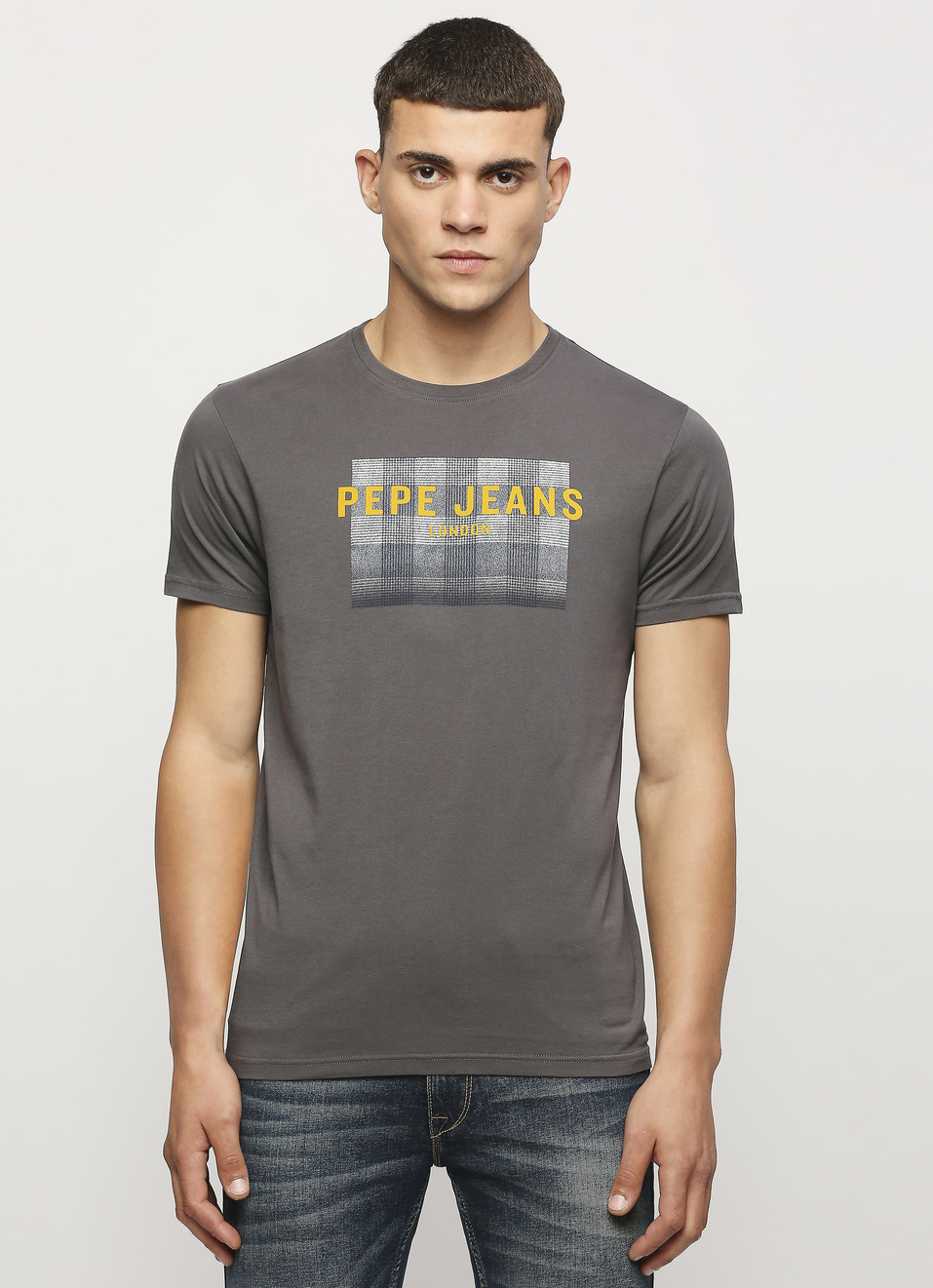 Burgundy Printed Short Sleeve Tee, , large image number 1