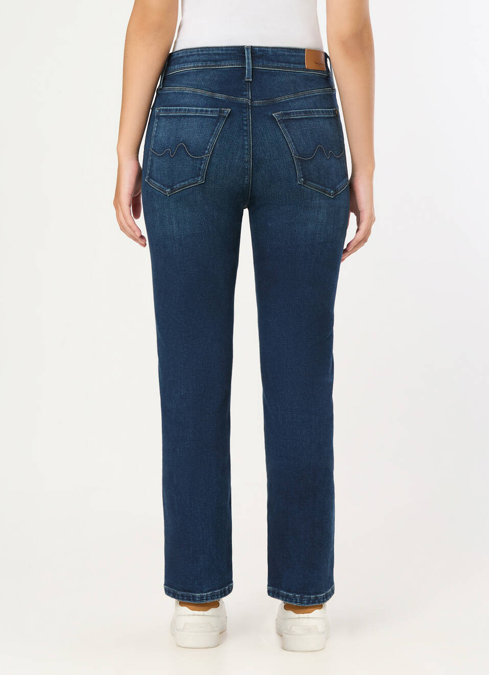 Women Blue Straight Fit High Rise Stretchable Jeans, , large image number 2