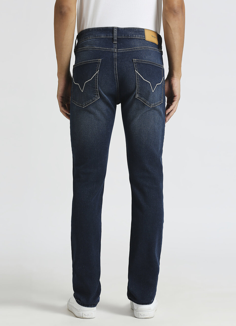 Vapour Dark Blue Mid Rise Slim Fit Jeans, , large image number 3
