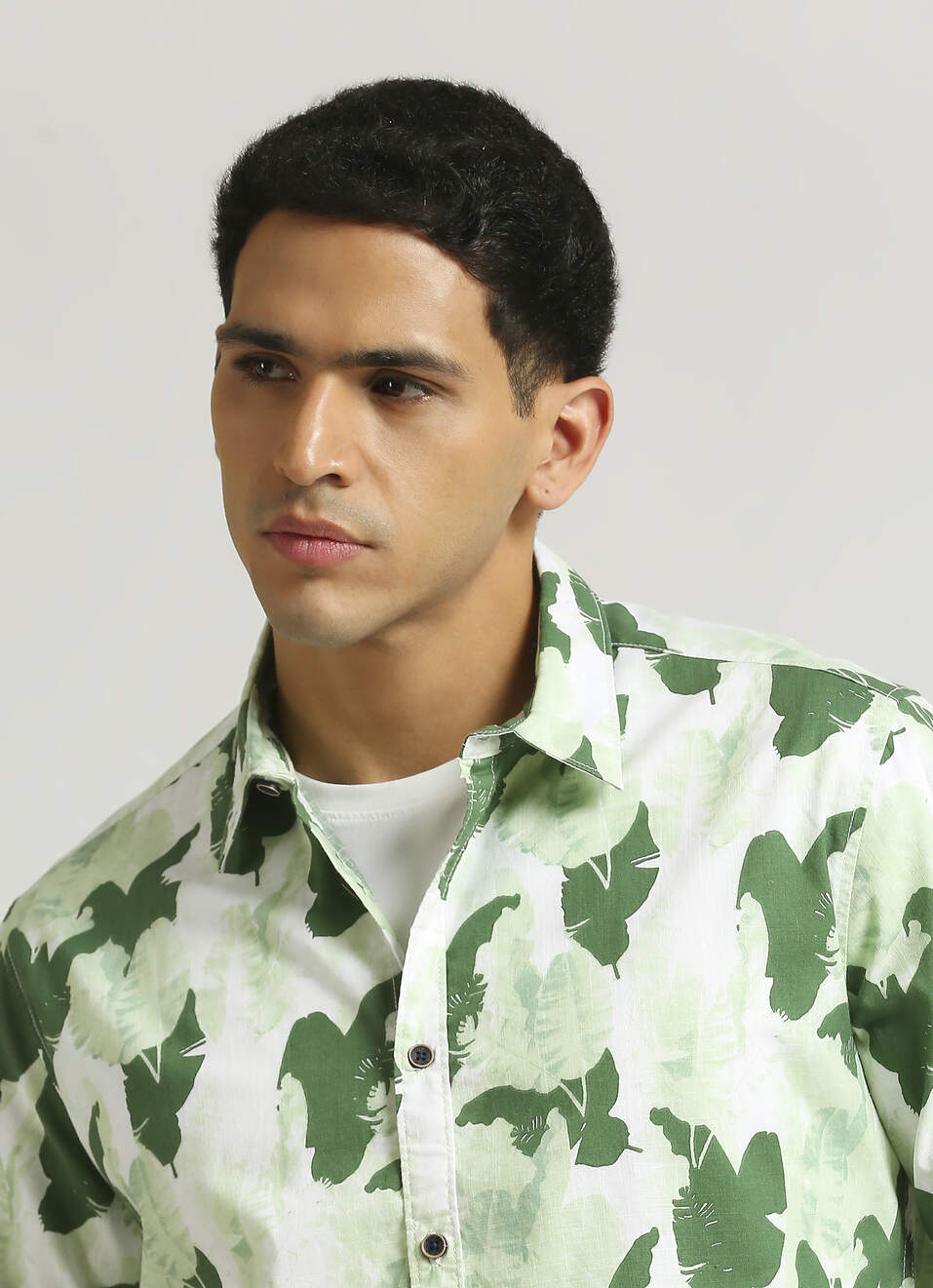 Green All Over Printed Long Sleeve Shirt, , large image number 4