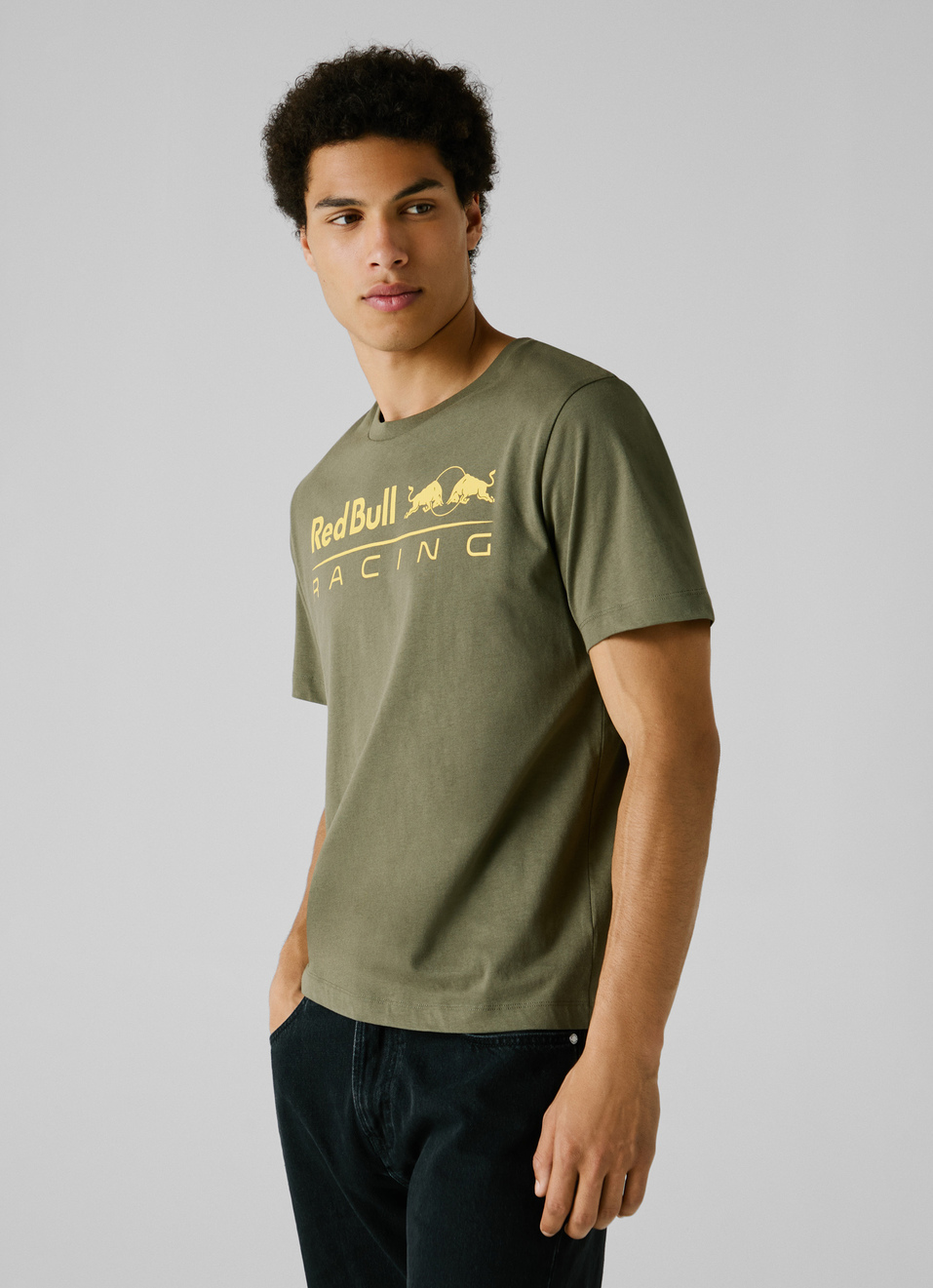 Red Bull Racing X Pepe Jeans Green Logo Print T-shirt, , large image number 1