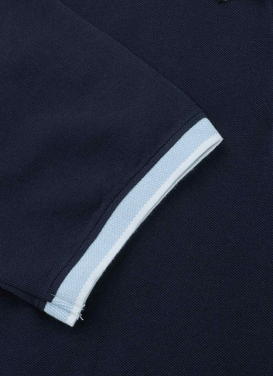 Men Navy Solid Polo Collar T-shirt, , large image number 7
