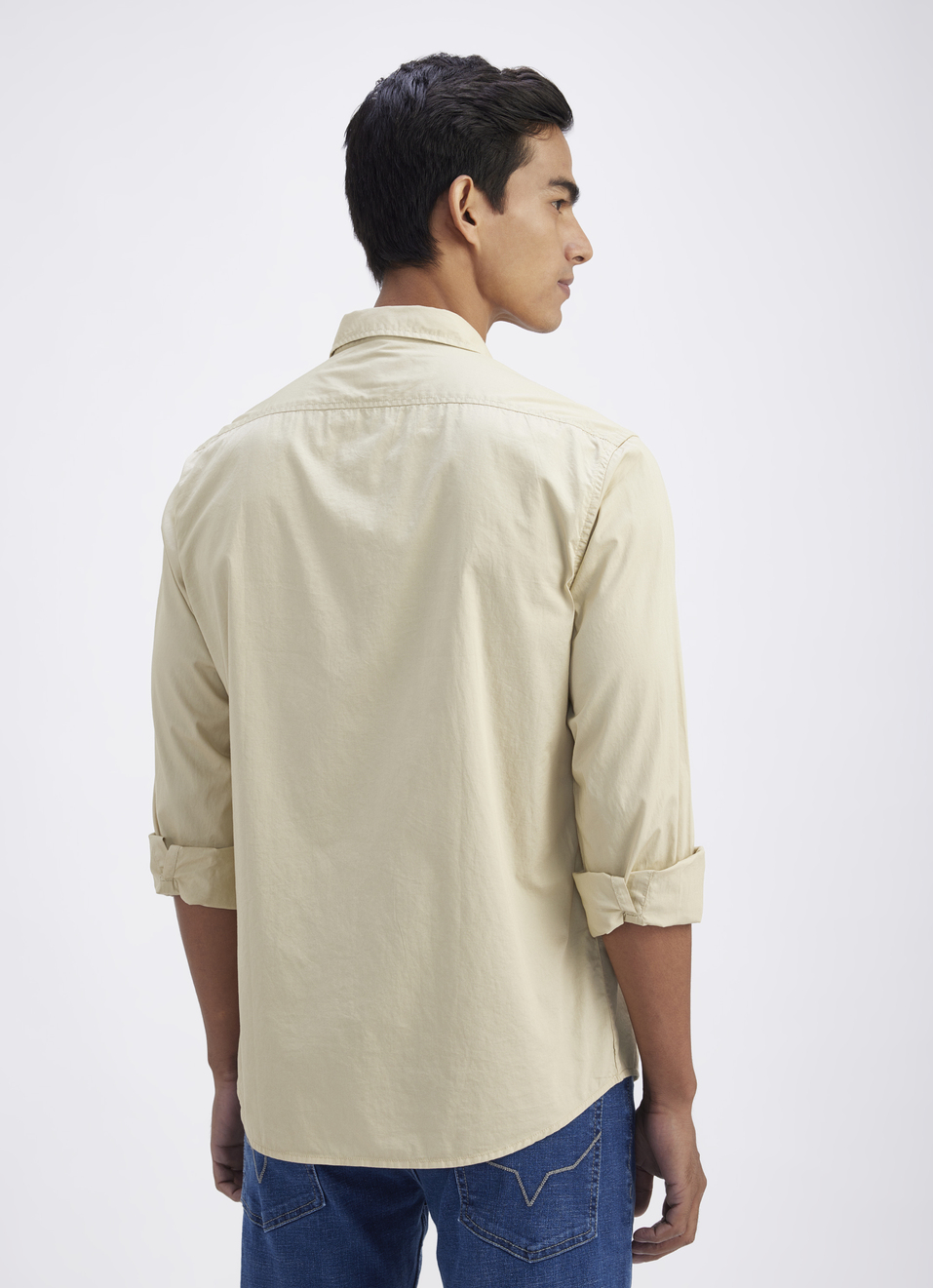 Men Beige Full Sleeve Shirt, , large image number 2