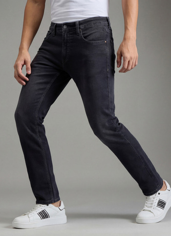 Men Black Slim Fit Stretchable Jeans