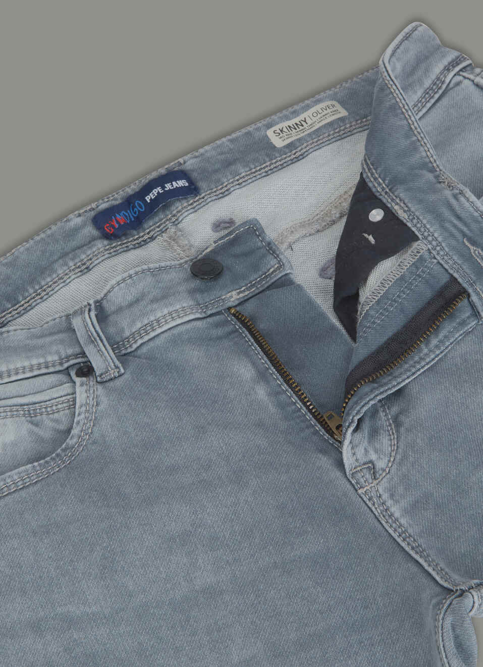 Men Grey Skinny Fit Mid Rise Stretchable Jeans, , large image number 6
