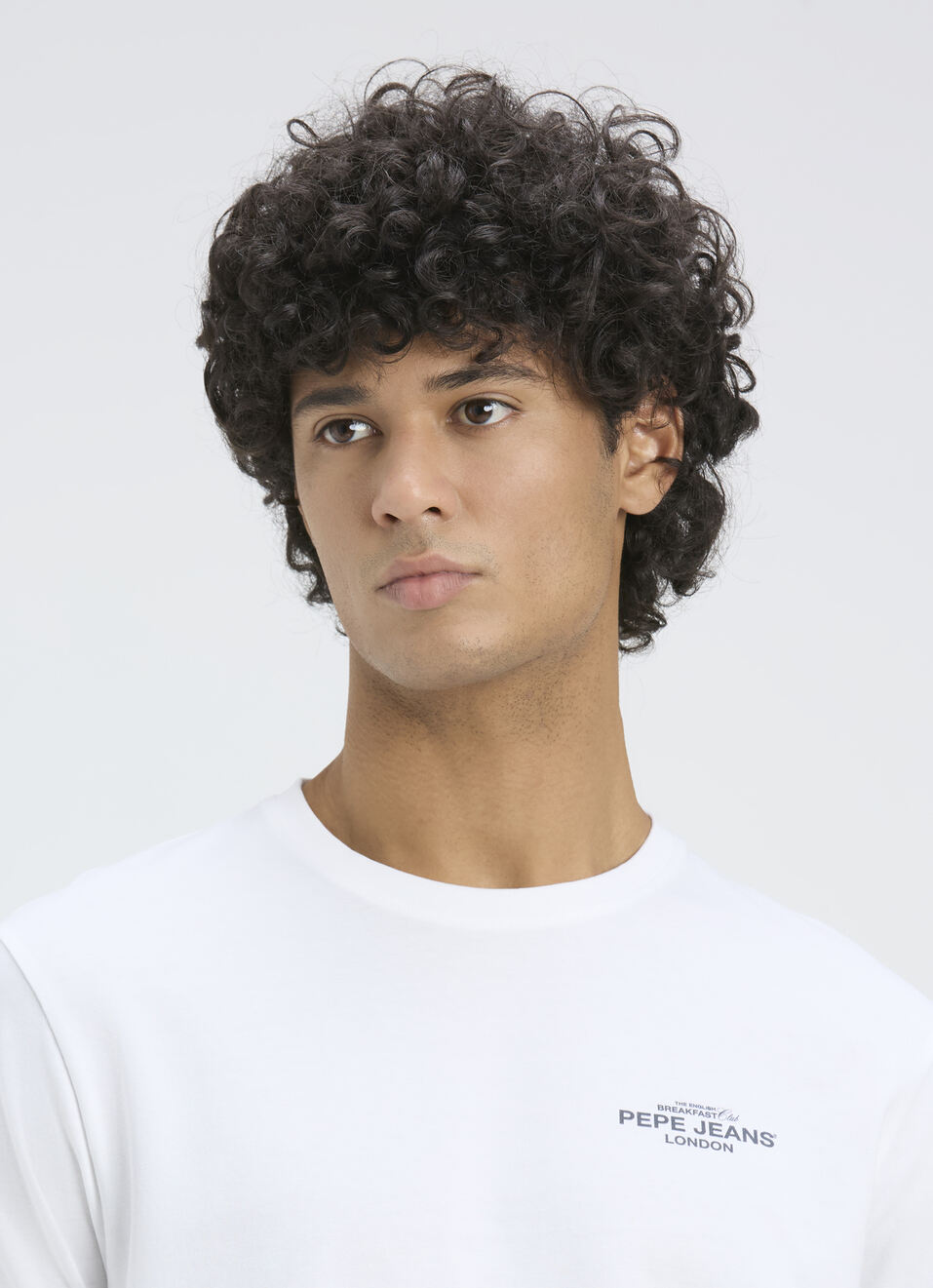 Men White Back Graphic Print T-shirt, , large image number 4