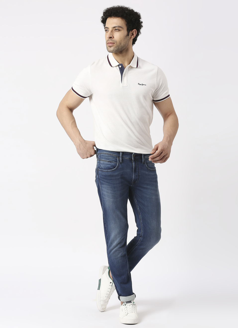Tapered Vapour Tapered Fit Low Waist Jeans, , large image number 6