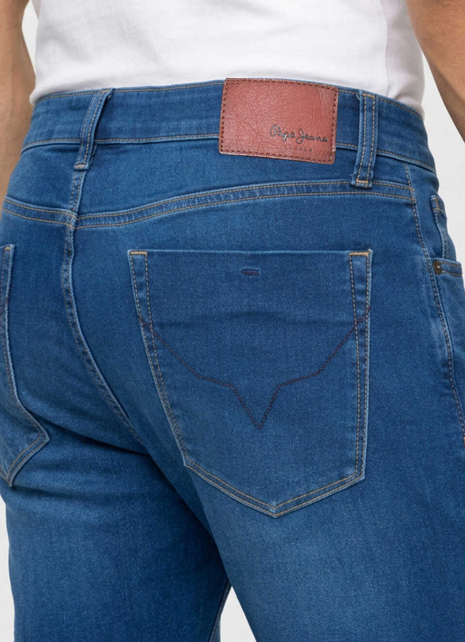 Men Blue Slim Fit Mid Rise Stretchable Denim Shorts, , large image number 5