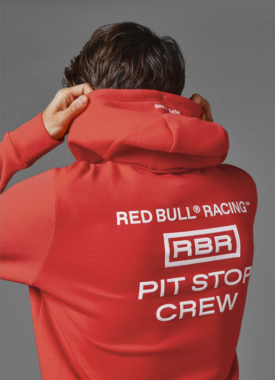 Red Bull Racing X Pepe Jeans Unisex Pit Crew Graphic Hoody, , large image number 4