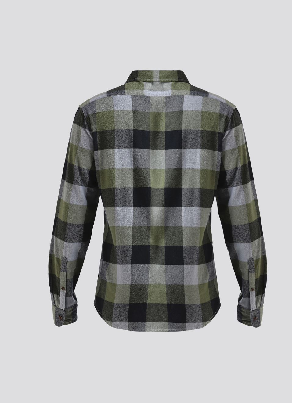 Olive Checked Full Sleeve Shirt, , large image number 7