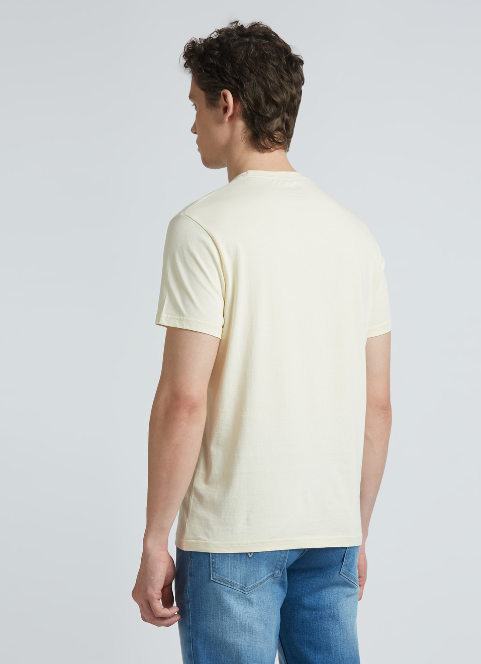 White Graphic Print Short Sleeve T-shirt, , large image number 2