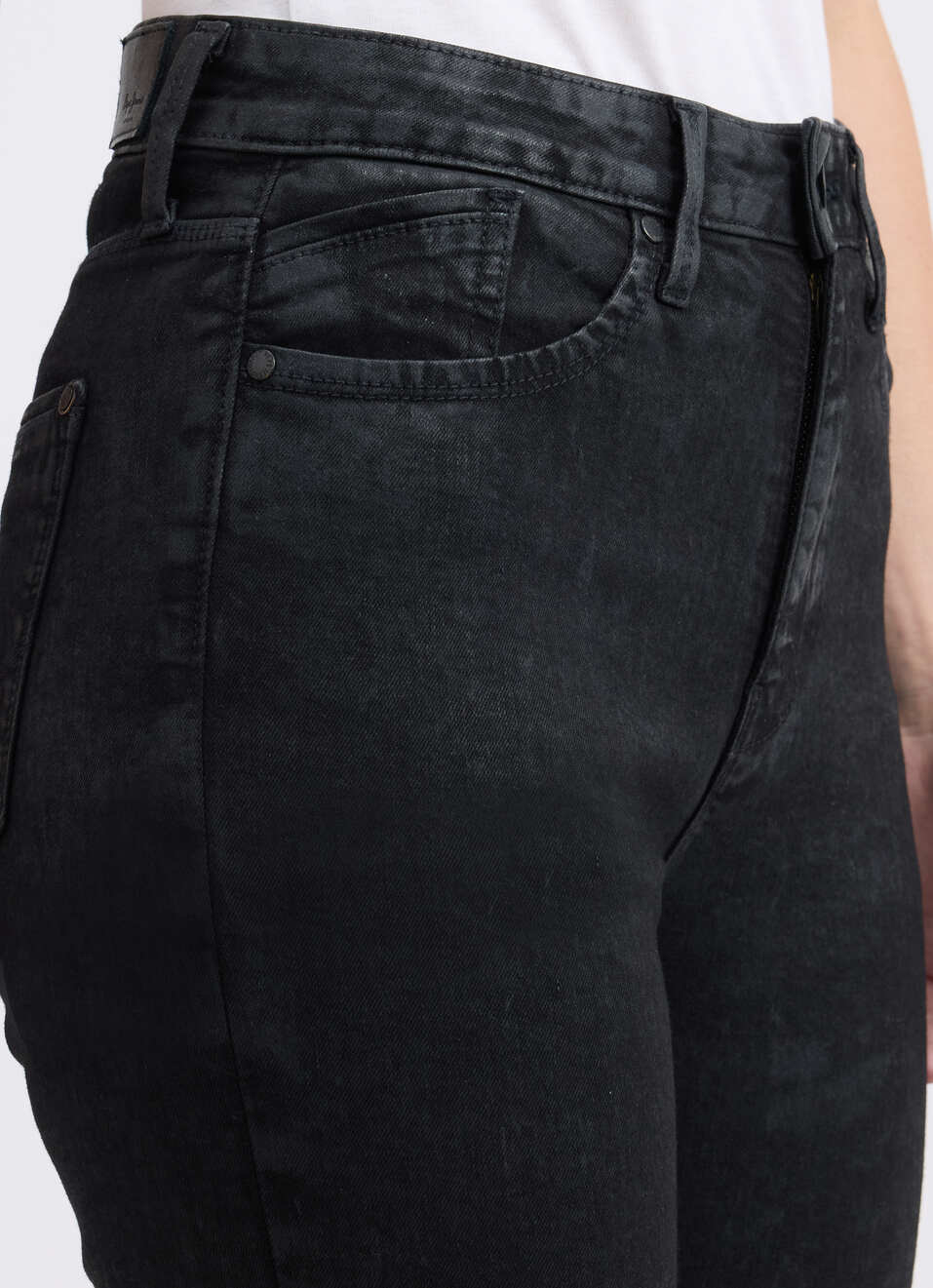 Women Black Skinny Fit High Rise Jeans , , large image number 4