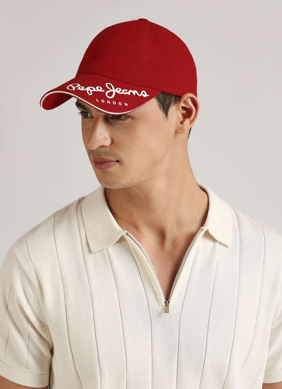 Red Printed Sports Cap, , large image number 2