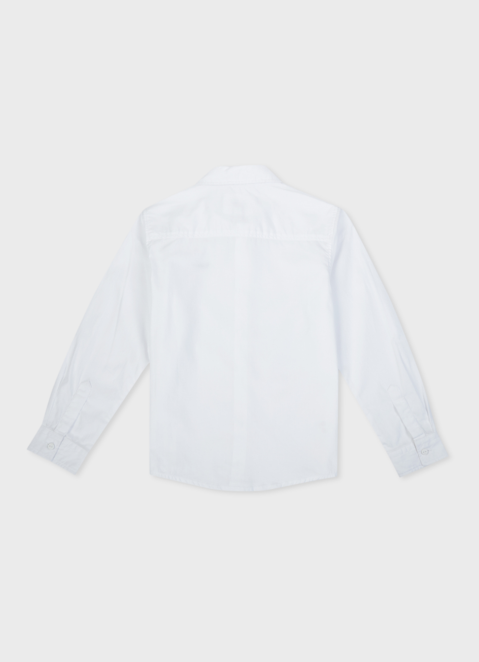 Boys White Full Sleeve Shirt, , large image number 1