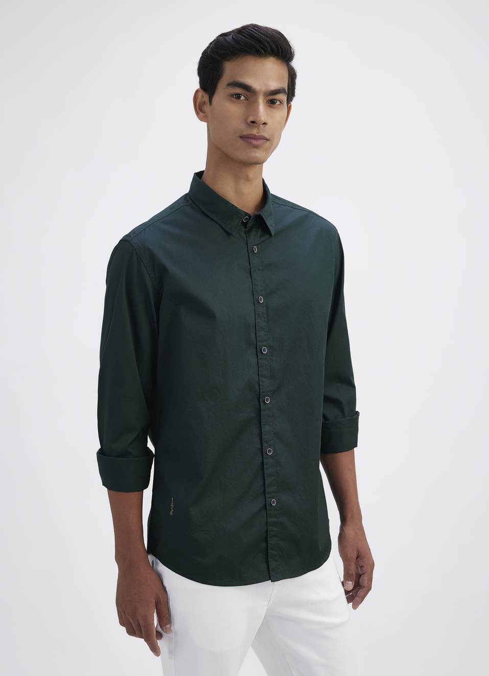 Men Green Full Sleeve Shirt, , large image number 3