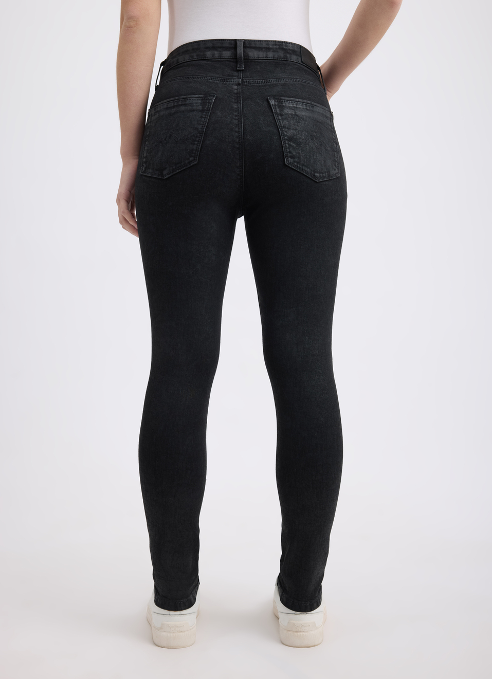 Women Black Skinny Fit High Rise Jeans , , large image number 2