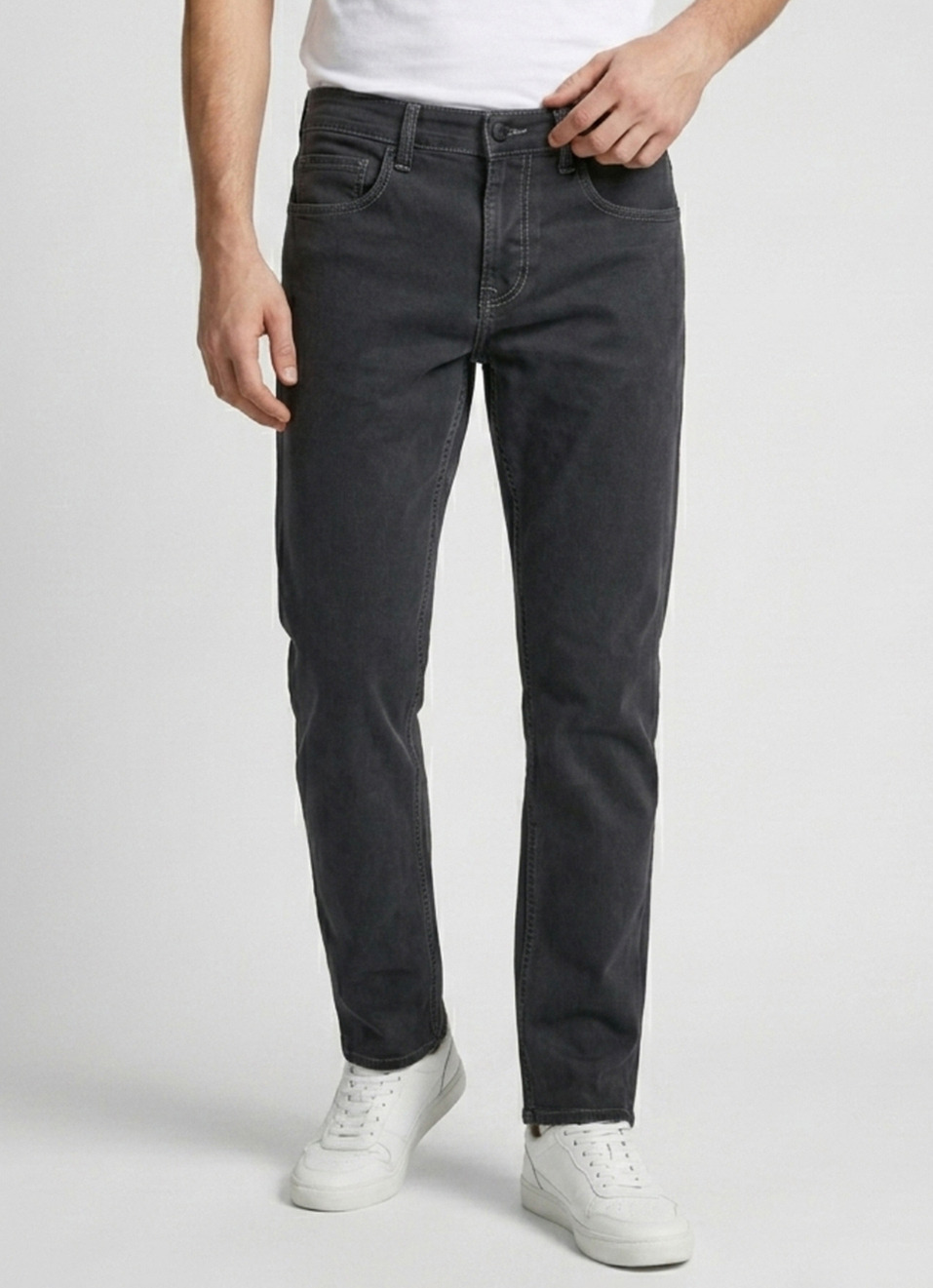 Men Grey Stretchable Jeans, , large image number 2