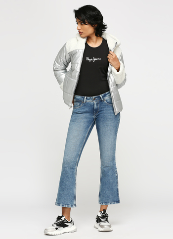 Blue Pimlico Mid Rise Flare Jeans