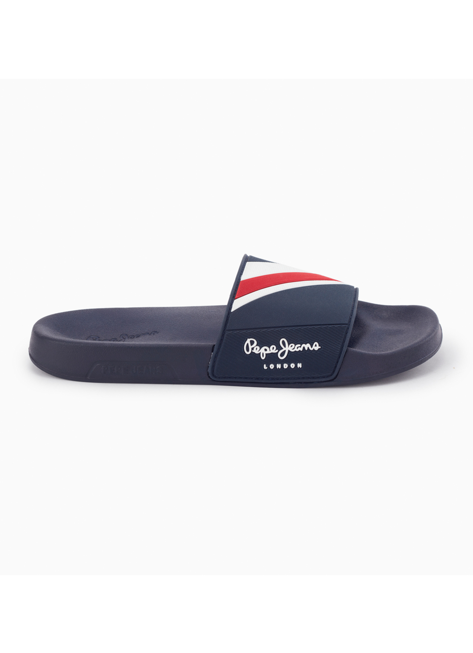 Navy Lightweight Textured Beach Slides, , large image number 5