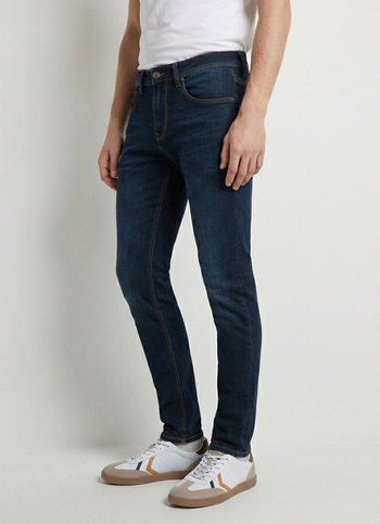 Men Blue Tapered Fit Low Rise Stretchable Jeans