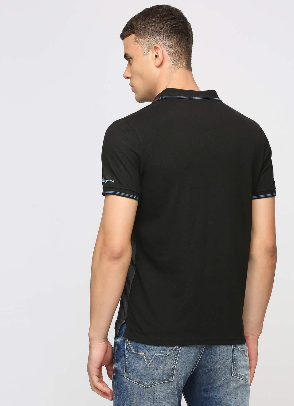 Ombre Black Short Sleeve T-shirt, , large image number 1