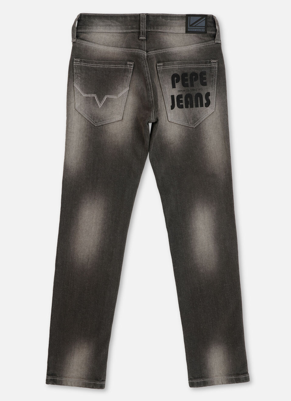 Boys Cash Grey Mid Rise Slim Fit Jeans, , large image number 1