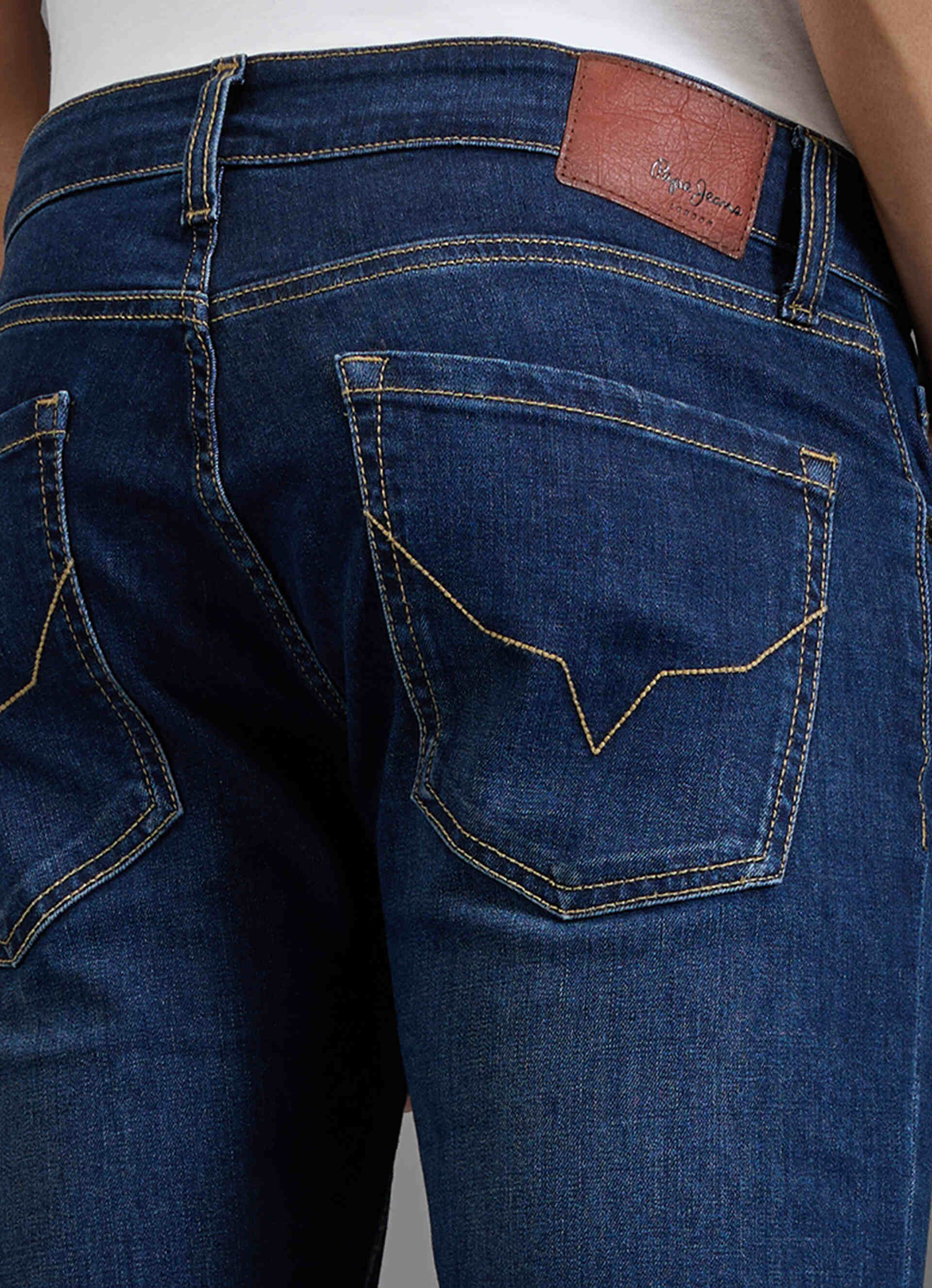 Men Blue Slim Fit Mid Rise Stretchable Jeans, , large image number 9