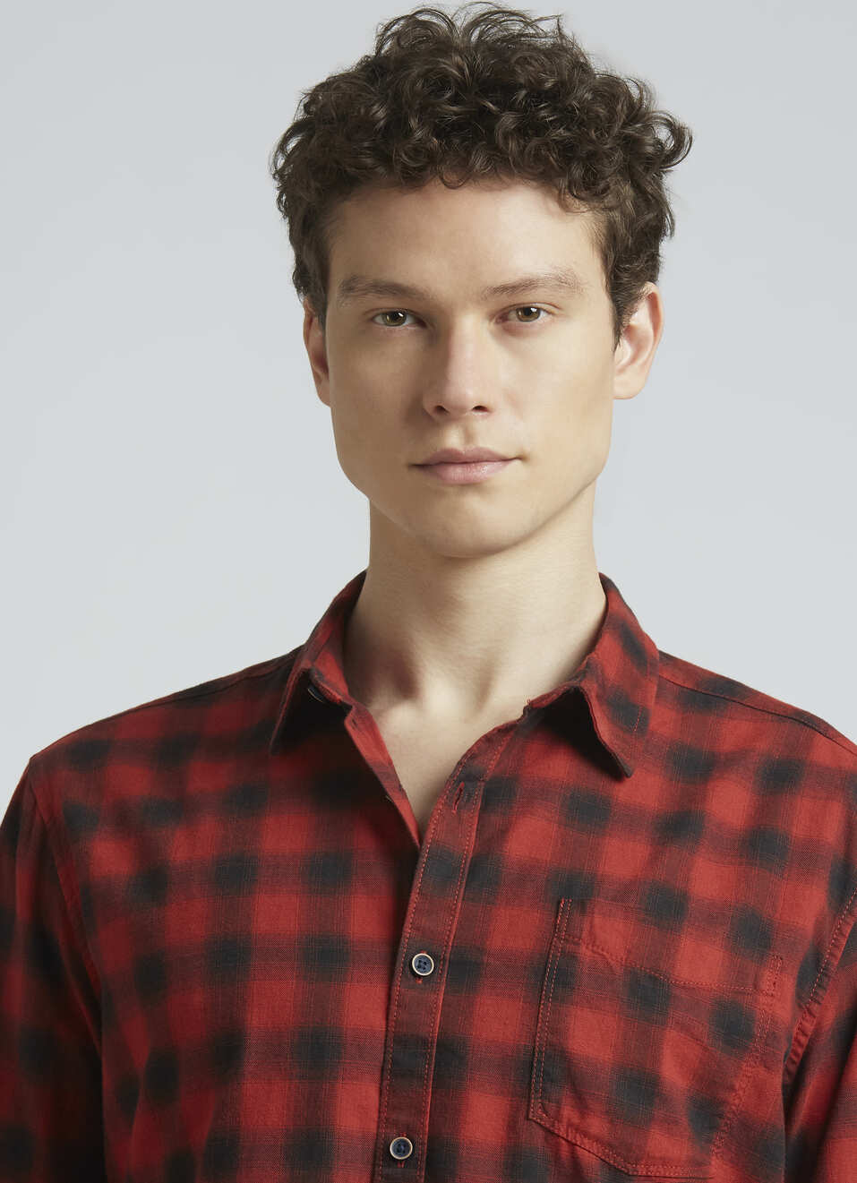 Rust Checks Cotton Tencel Full Sleeve Shirt, , large image number 4