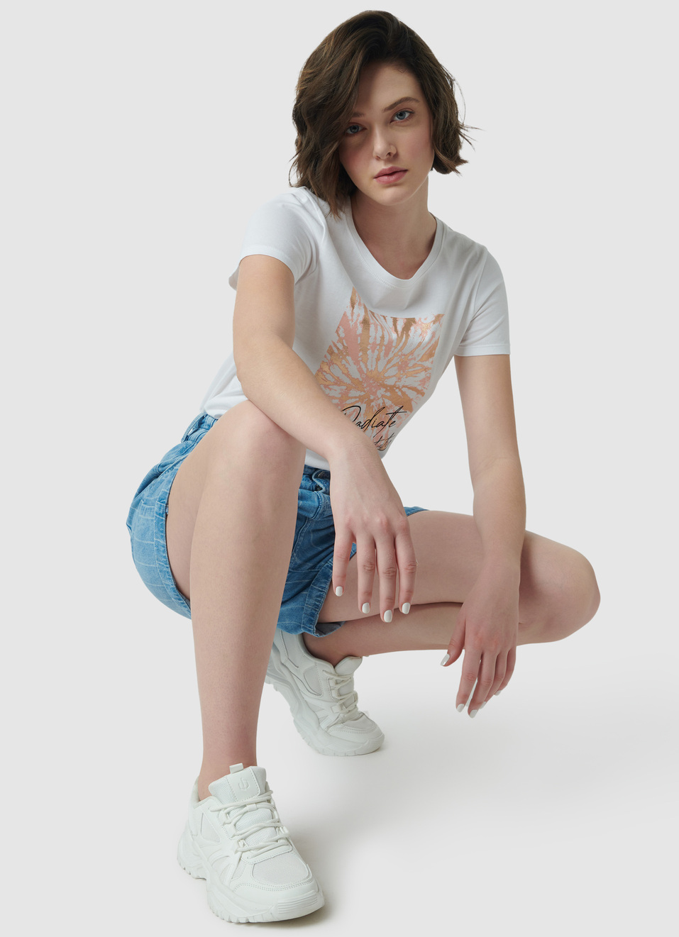 White Graphic Printed T-shirt, , large image number 5